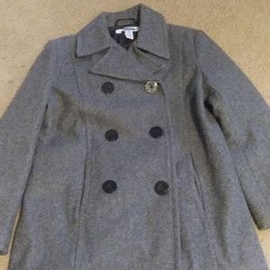Grey Old Navy peacoat